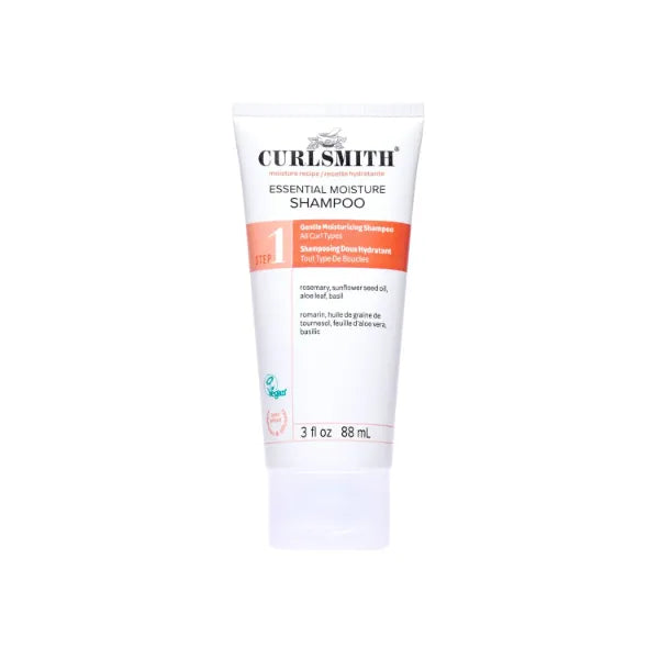 CURLSMITH - Essential Moisture Cleanser, Gentle Nourishing Shampoo for Wavy, Curly and Coily Hair, Vegan