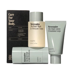 Nécessaire Body Essentials - Skin Care Gift Set For Women + Men - Travel-Size Body Wash, Body Lotion + Deodorant | Dermatologist-Tested. Hypoallergenic | Vegan | Aluminum-Free Deodorant