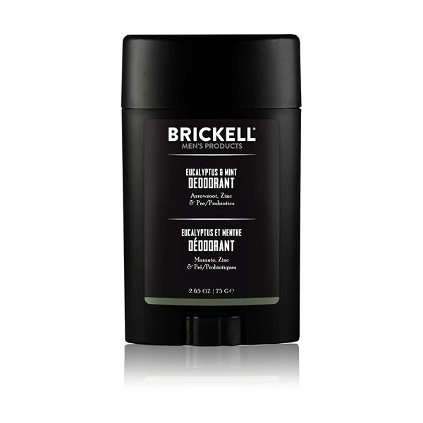 Brickell Men's Products Natural Deodorant For Men, Natural and Organic, Aluminum, Alcohol, and Baking Soda Free, 2.65 Ounce