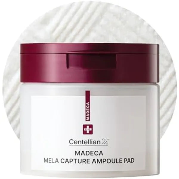 CENTELLIAN 24 Madeca Ampoule & Cleansing Pad Collection – Vegan Korean Exfoliating, Hydrating & Tone-Correcting Pads with Centella Asiatica, TECA & Niacinamide (5.58fl oz x 60 Pads)