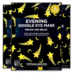Vitamasques Candy Cane Vitamin C Eye Mask 3 Pack - Korean Skin Care Eye Mask with Aloe Vera to Reduce Puffy Eyes