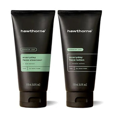 Hawthorne Moisturizing Men’s Skin Care Kit. Men’s Facial Care Kit with Face Wash Cleanser and Face Lotion . Natural, Non Toxic, Paraben Free, Phthalate Free.