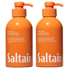 Saltair Body Wash,  2 Pack. Moisturizing Body Cleanser with Monoi Oil and Cupuacu Butter. Luxury Shower Gel for Women and Men.Paraben Free. 2x 17oz Pump Bottles