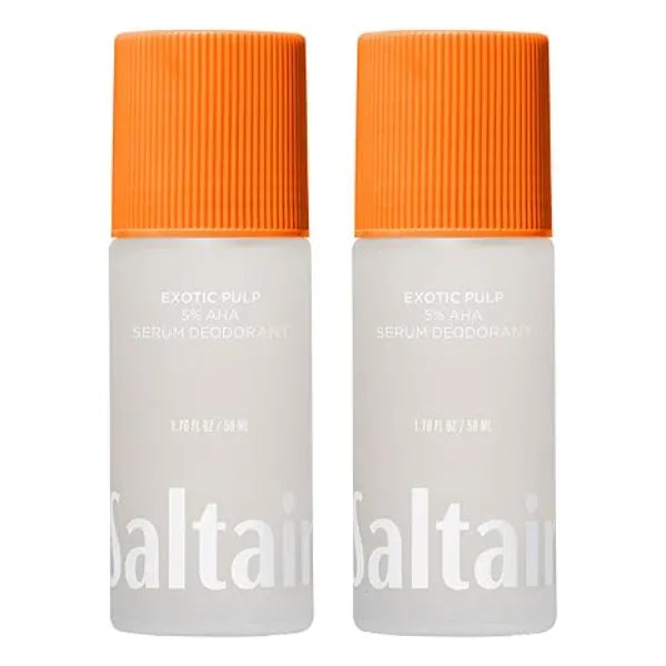 Saltair Serum Deodorant 2 Pack. 5% AHA Formula. Lactic Acid and Mandelic Acid Deodorant. Aluminum Free Odor Control for Women and Men. Travel Essentials