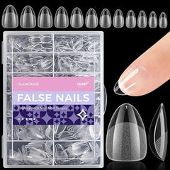 Glamonade Nail Tips Straight Tapered Square Extra Long Professional Half Cover Fake Nail for Acrylic Salons Home DIY