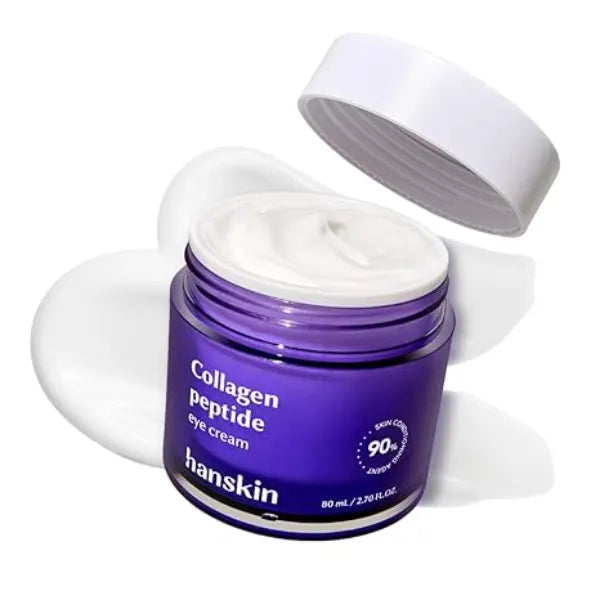 Hanskin Collagen Peptide Eye Cream Made with 80% Collagen Extract and 20% Peptide. Advanced Anti Aging Formula to Repair Skin from Wrinkles and Fine Lines Around the Eyes.