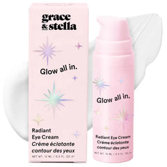 grace & stella Retinol & Caffeine Under Eye Brightener Serum with Niacinamide & Peptides | Reduces Puffiness, Dark Circles, Wrinkles & Crow’s Feet | Travel-Size Vegan Skincare Roller