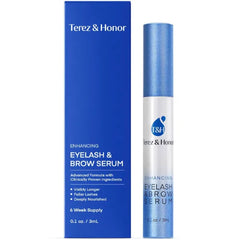TEREZ & HONOR Advanced Eyelash & Eyebrow Serum Collection – Growth, Strengthening & Enhancing Treatment for Longer, Thicker, Fuller Lashes and Brows