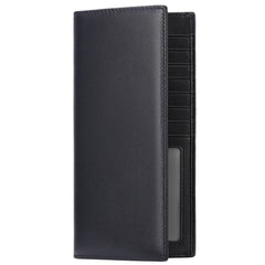 FALAN MULE Genuine Leather RFID Blocking Slim Wallet - Long Bifold Credit Card Holder for Men