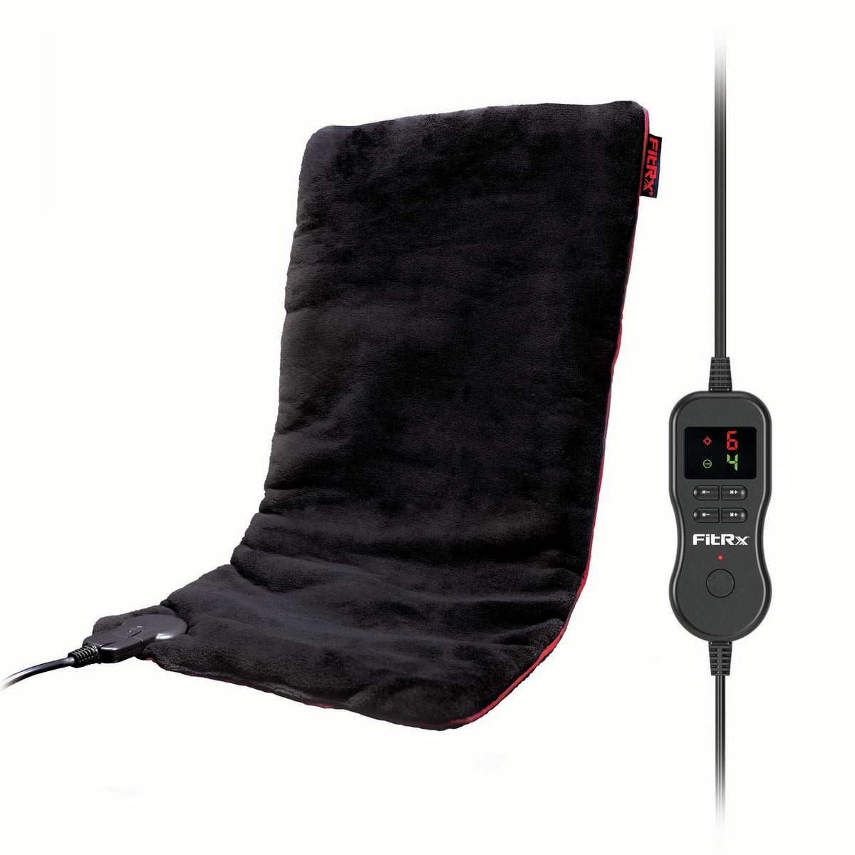 FitRx Recovery Heat Plus 4lbs Weighted Electric Heating Pad, 12" x 24" for Back Pain Relief
