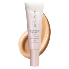 SKINN Enlightened Radiance 10-in-1 Tinted Sunscreen Broad Spectrum with SPF 30- Hydrating & Brightening Tinted Moisturizer for Face, Wrinkles & Fine Line - Lightweight Coverage Skin Tint