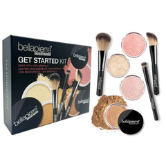 bellapierre Get Started Kit | Includes 2 Mineral Foundations, 1 Blush, & 1 Bronzer, Mineral Makeup Essentials, Non-Toxic and Paraben Free, Oil and Cruelty Free - Long Lasting Formulas