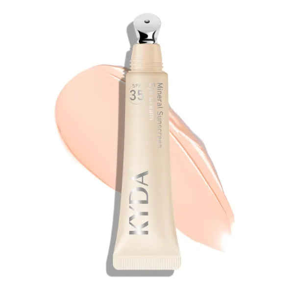 KYDA Mineral Sunscreen Eye Cream, 3-in-1 Anti-Aging Eye Cream, SPF 35, for Dark Circle and Fine Lines