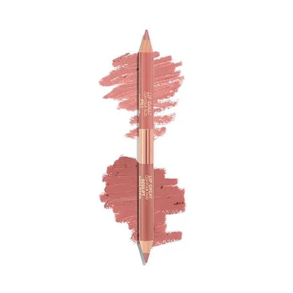 Charlotte Tilbury Lip Cheat Contour Duo – Dual-Ended Lip Liner Pencil for Sculpting & Filling, Long-Lasting Definition & Anti-Feathering Formula