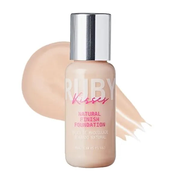 Ruby Kisses Liquid Foundation Medium Coverage, Lightweight, Natural Finish, Face Makeup for All Skin Type, Korean Makeup