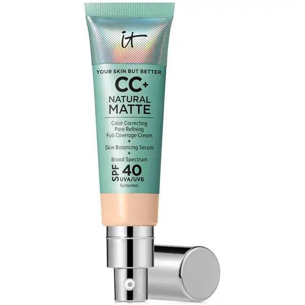 IT Cosmetics CC+ Cream Matte Foundation SPF 40 for Oil-Free, Long-Lasting Matte Finish