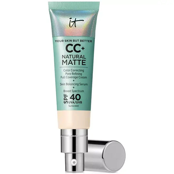 IT Cosmetics CC+ Cream Matte Foundation SPF 40 for Oil-Free, Long-Lasting Matte Finish