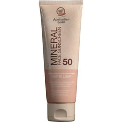 Australian Gold Tinted Mineral Face Sunscreen SPF 50, 2.5 Fl Oz