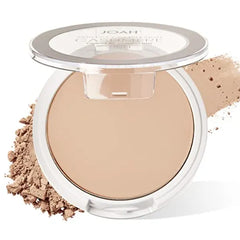 JOAH Perfect Complexion Cashmere Powder Foundation, Medium Face Coverage, Matte Finish, Korean Makeup, Compact Design For Oily & All Skin Types