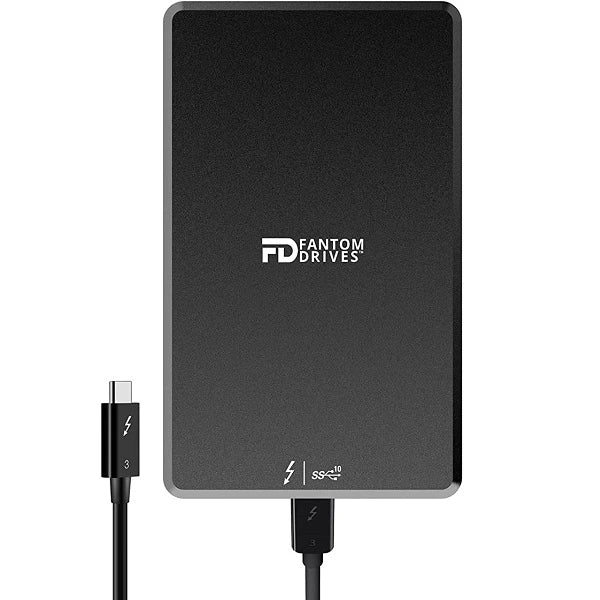 Fantom Drives 2TB eXtreme Thunderbolt 3 External SSD (TB3X-2300N2TB) - Black