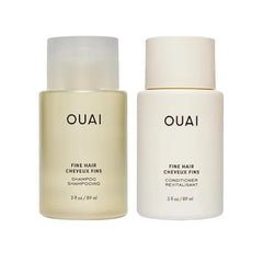 OUAI Fine Shampoo and Conditioner Set Sulfate Free Shampoo and Conditioner for Women & Men Made with Keratin, Marshmallow Root, Shea Butter & Avocado Oil Free of Parabens & Phthalates