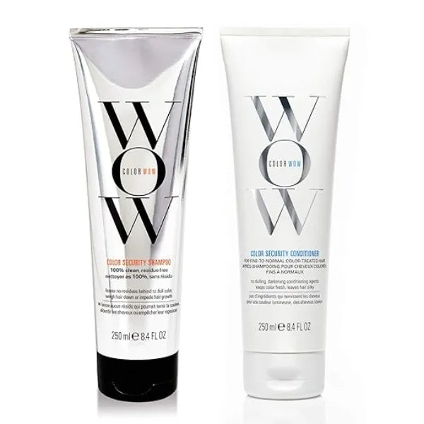 COLOR WOW Dream Clean Duo  100% clean, sulfate free COLOR SECURITY SHAMPOO and weightless COLOR SECURITY CONDITIONER Achieve Super Glossy, Hydrated Hair