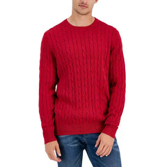 Men's Cable-Knit Cotton Sweater