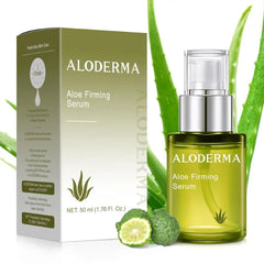 Aloderma Organic Aloe Vera Face Serum Collection – 4 Professional Serums for Sensitive, Dull, Dry & Aging Skin – 1.7oz / 50ml