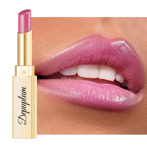 Depuplum Lipstick for Women Hydrate Glossy Lipstick Moisture Lip Gloss Sheer-Medium Coverage Shine Tinted Lip Balm for Dry Lips
