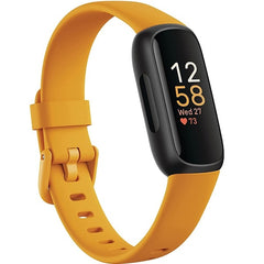 Fitbit Inspire 3 Health & Fitness Tracker (FB424BKYW-US) - Morning Glow / Black