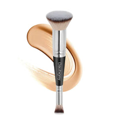 Daubigny Dual-Ended Foundation & Concealer Brush | Premium Luxe Hair for Liquid, Cream, and Powder