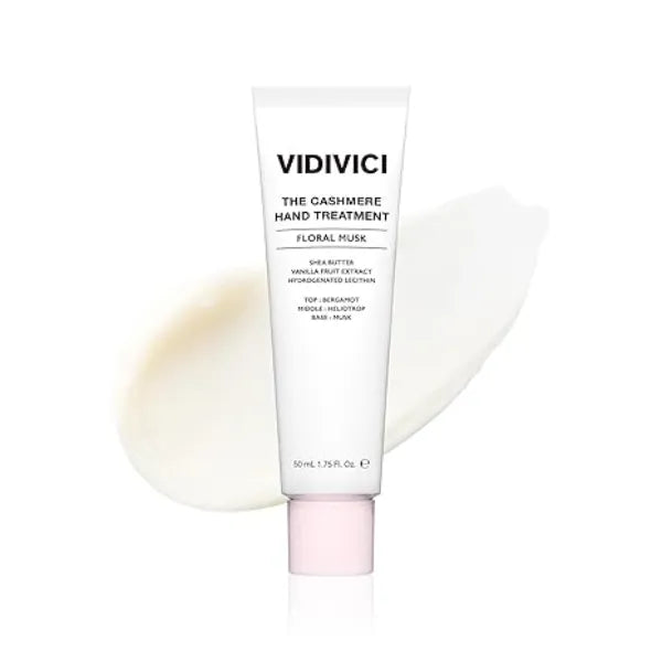 VIDIVICI Cashmere Hand Treatment Deep Hydration Hand Cream with Shea Butter Lightweight, Fast Absorbing Formula