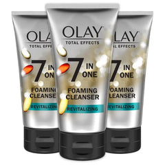 Olay Total Effects 7 In 1 Citrus Scrub and Refreshing and Revitalizing Foaming Facial Cleanser, 5.0 Ounces (Pack of 3)