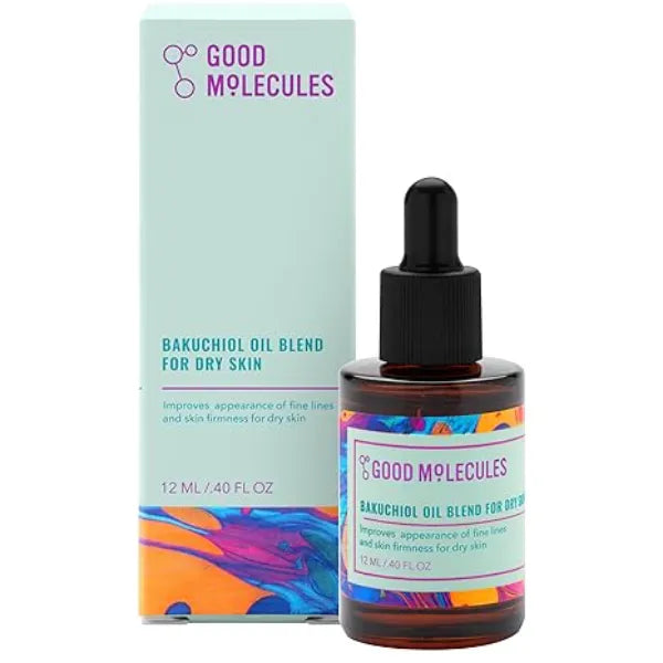 Good Molecules Bakuchiol Oil Ultra Hydrating Natural Blend with Bakuchiol and Rosehip Oil, Promotes Collagen Production, Moisturizing Face Oil