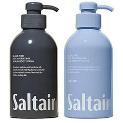 Saltair Body Wash,  2 Pack. Moisturizing Body Cleanser with Monoi Oil and Cupuacu Butter. Luxury Shower Gel for Women and Men.Paraben Free. 2x 17oz Pump Bottles