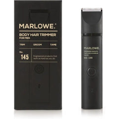 Marlowe. No. 145 Body Hair Trimmer for Men, Lightweight Waterproof Personal Groomer, Ceramic Blades, Adjustable Comb Lengths & Rechargeable Battery for Head to Toe Male Grooming