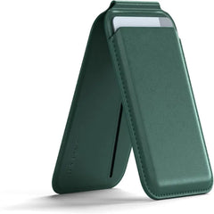 Satechi Magnetic Magsafe Wallet, Double Flap Stand Card Holder, 4 Slots with Front NFC Pass-Through, Adjustable Phone Attachment for iPhone 17/16/15/14/13/12, Travel Accessory