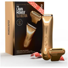 MANSCAPED The Lawn Mower 5.0 Ultra Men's & Women's Groin & Body Hair Trimmer - Dual-Head SkinSafe - Trimmer & Foil Blades, Waterproof Wet/Dry Groomer, USB-C Rechargeable with Travel Case
