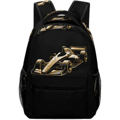 DULOT Formula Racing Car Laptop Bag Cute Backpack Casual Daypack for Camping Sporting Traveling