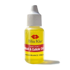 Bliss Kiss Nail Oil Cuticle Dropper w/ Vitamin E & Jojoba – Nail Strengthener & Growth Serum for Brittle, Peeling, Thin Nails | 0.5oz (Variety Scents)