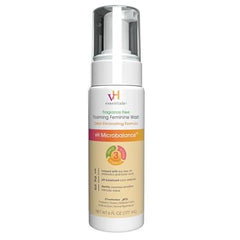vH essentials Foaming Feminine Wash, Fragrance Free, Ph Balanced, Hypoallergenic, Prebiotics, Natural Botanical Extracts and Vitamins, Odor Eliminating Formula