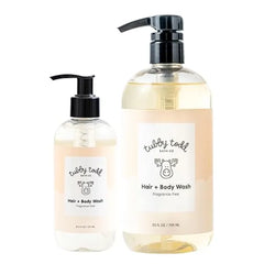 TUBBY TODD Hair + Body Wash Baby Shampoo and Body Wash Gentle, Natural Baby Was for Newborns, Babies, and Toddlers Non Toxic and Hypoallergenic Fragrance Free, 2 Pack