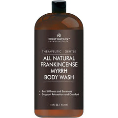 First Botany All Natural Body Wash - Fights Body Odor, Athlete's Foot, Jock Itch, Nail Issues, Dandruff, Acne, Eczema, Shower Gel for Women & Men, Skin Cleanser - 16 Fl Oz