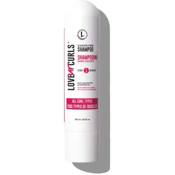 Love Ur Curls Sulfate-Free Moisturizing Shampoo for Curly, Wavy & Coily Hair – Vegan, Silicone Free, 250mL