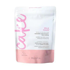 Cake Beauty Milk Made Vegan Body Sugar Scrub Shea Butter, Candied Oat Milk & Marshmallow Root Extract Gentle Exfoliating Hand, Leg, Foot & Body Sugar Soap Scrub & Moisturizing Shower Wash for Women