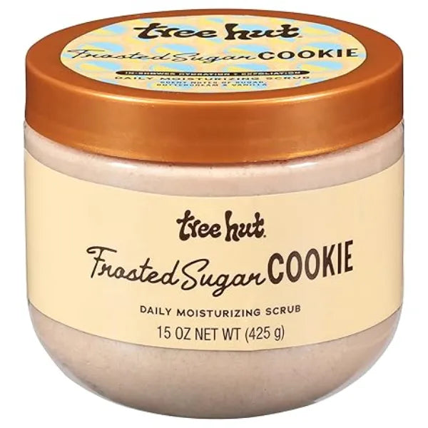 Tree Hut Sugar Cookie Daily Moisturizing Scrub, Whipped Foamy Exfoliating Body Scrub, Hydrating Formula for Soft, Glowing Skin
