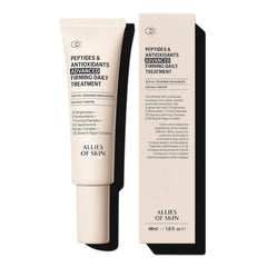 Allies of Skin Peptides & Antioxidants Advanced Firming Daily Treatment with 13 Brighteners, 9 Antioxidants, 7 Firming Peptides, 5% Teprenone & Ferulic Complex and 3% Biotech Algae Complex