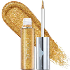 FOCALLURE Unearthing Mars Glitter Eyeliner, Waterproof Liquid Eyeliner Pencil, Smudge Resistant, Sparkling Finish, Quick Drying