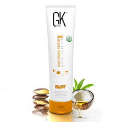 GK HAIR Global Keratin The Best (100ml) Smoothing Keratin Hair Treatment - Professional Brazilian Complex Blowout Straightening For Silky Smooth & Frizz Free Hair - All Hair Type