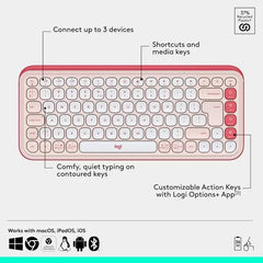 Logitech Pop Icon Wireless Keyboard & Mouse Combo